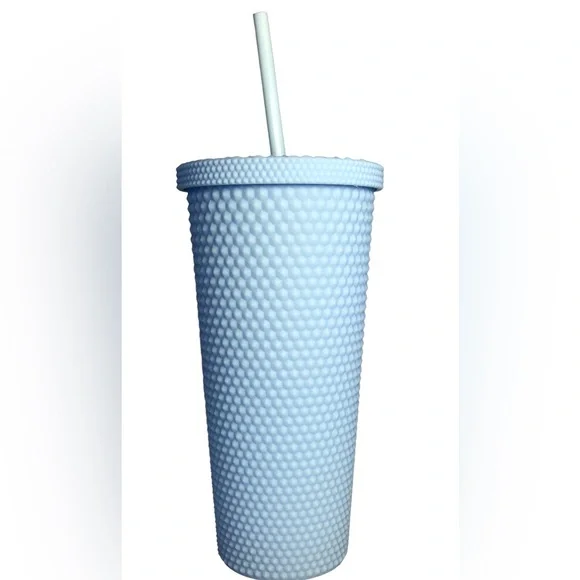 Beva | Kitchen | Light Blue Studded Tumbler Cup 24 Oz New | Poshmark
